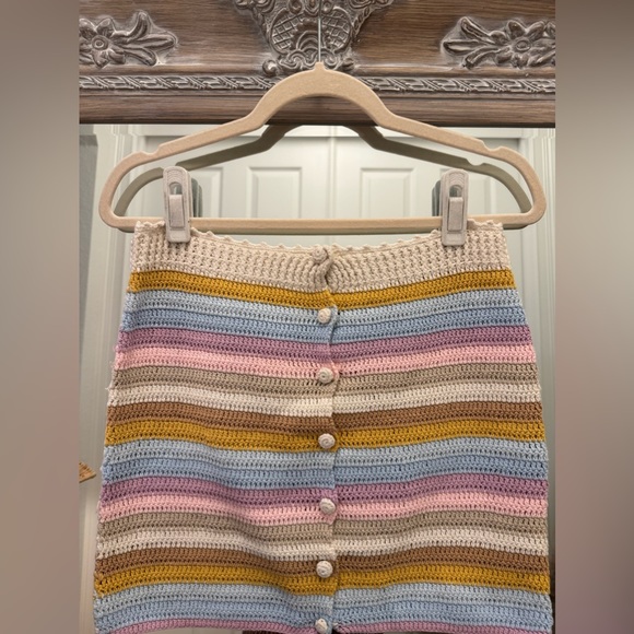 Lovers and Friends (@Revolve) Mini Skirt - Small - Horizon pastel stripe - Picture 7 of 9